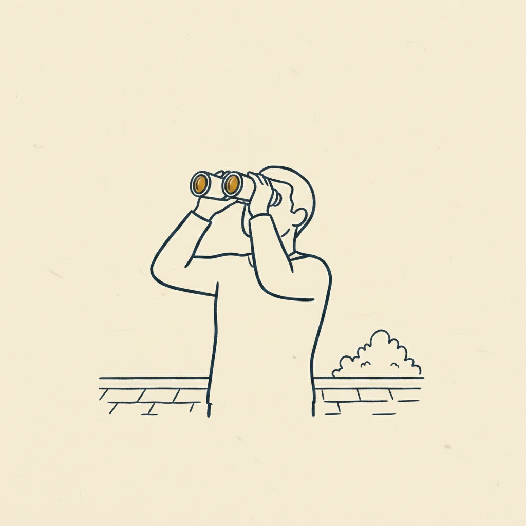 a beginner stargazing with binoculars before buying a telescope