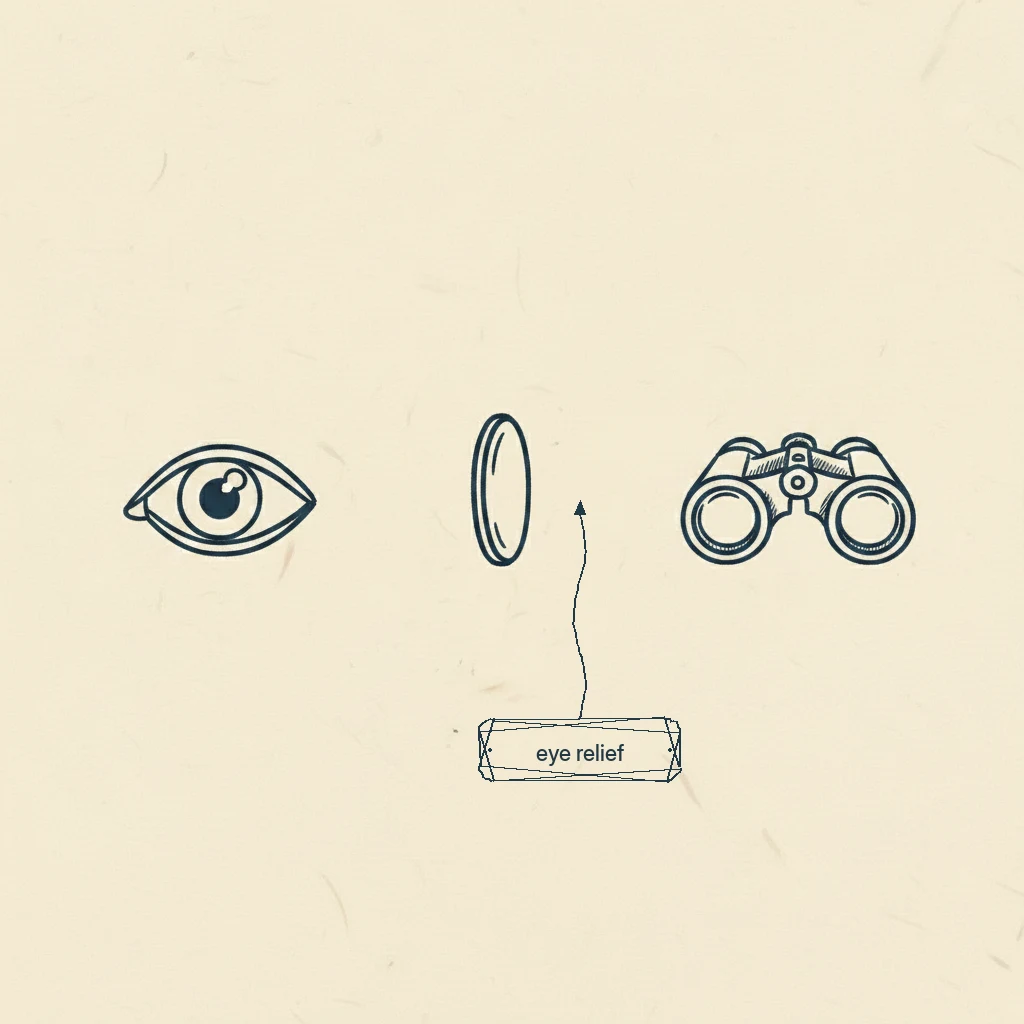 why glasses need extra eye relief: your glasses sit in the space between your eye and the binocular lens