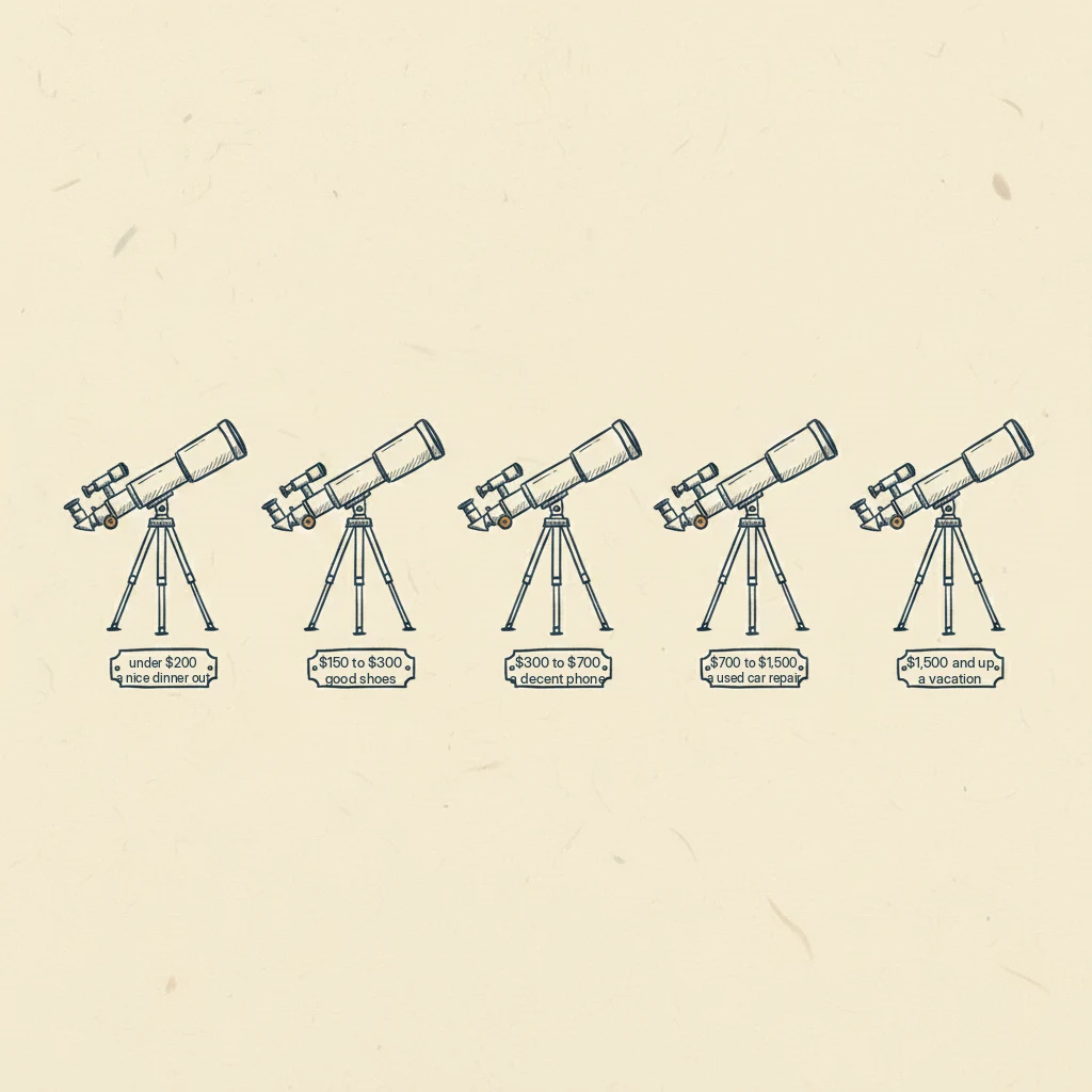 what each telescope budget really costs and what you can see at each price