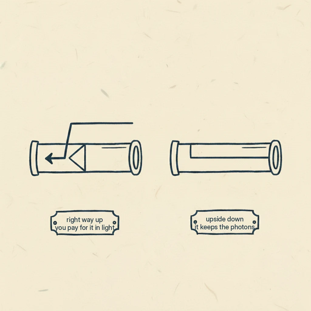why a spotting scope shows things right way up and a telescope doesn't