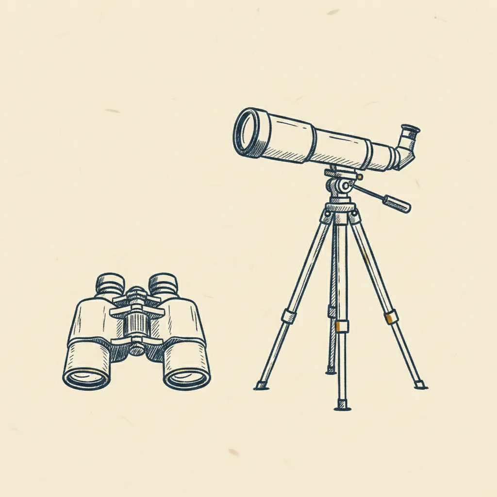 what a spotting scope actually costs you: weight, a tripod, and the closest thing it can focus on